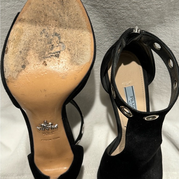 Prada suede open toe heel - Picture 4 of 4